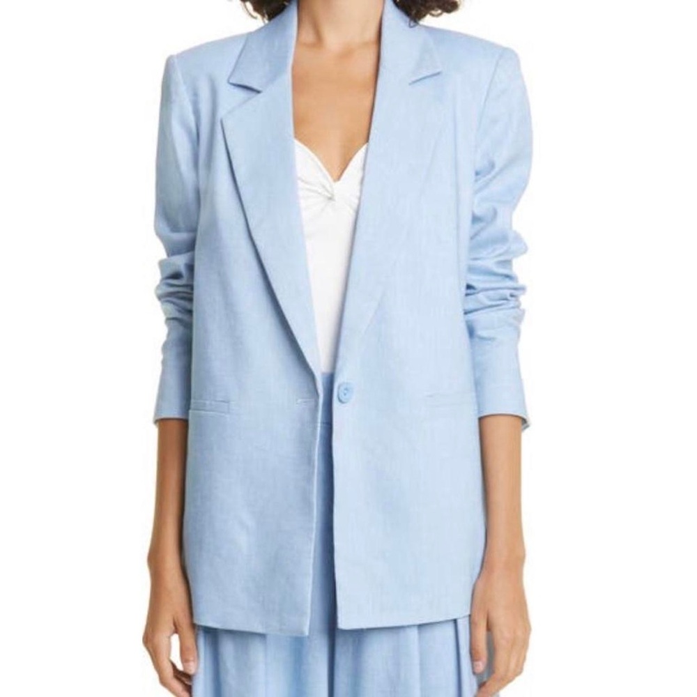 Alice + Olivia Linen Blazer
